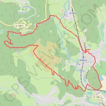 Trace GPS Marche Oderen, itinéraire, parcours