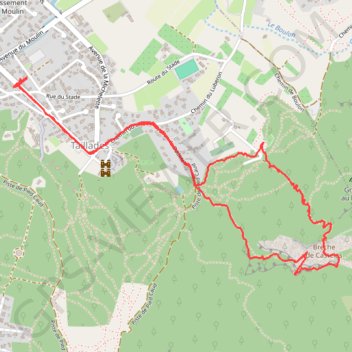 Trace GPS Col du Castellas par Badarel, itinéraire, parcours