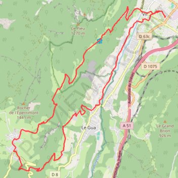 Trace GPS Echaillon-les Vincents-prelenfrey, itinéraire, parcours