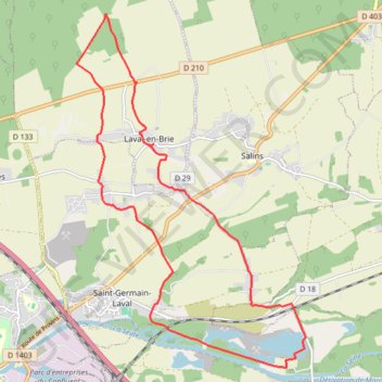 Trace GPS De Vauluisant à Heurtebise, itinéraire, parcours