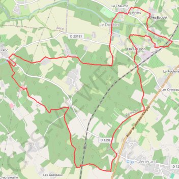 Trace GPS Circuit de l'Aqueduc - Le Douhet, itinéraire, parcours
