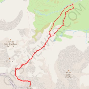 Trace GPS Pic de Monfaucon, itinéraire, parcours