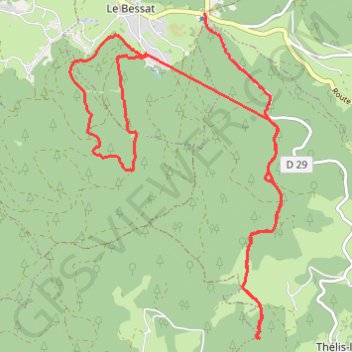 Trace GPS La grotte Sarrazine, itinéraire, parcours