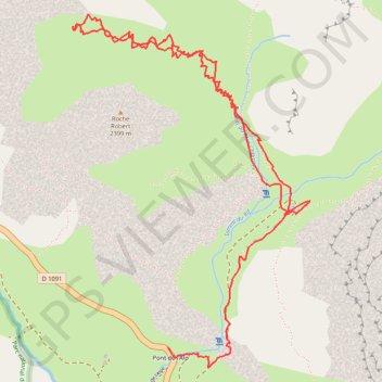 Trace GPS Le pont de l'Alpe - l'Alpe du Lauzet, itinéraire, parcours