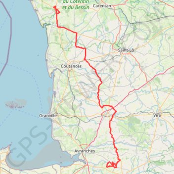 Trace GPS la haye vers Isigny, itinéraire, parcours