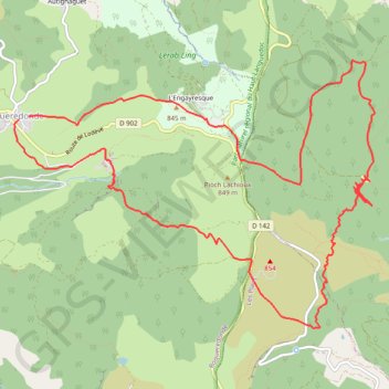 Trace GPS Roqueredonde - Abri sous roche, itinéraire, parcours