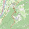 Trace GPS Col de Montaud - Saint-Quentin-sur-Isère, itinéraire, parcours