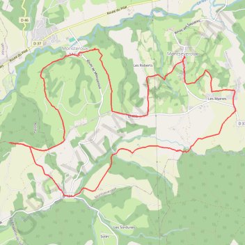 Trace GPS Montseveroux (38), itinéraire, parcours
