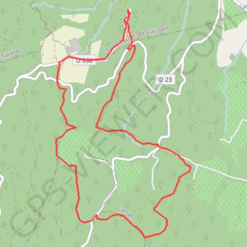 Trace GPS La Chartreuse de Valbonne (SUD), itinéraire, parcours