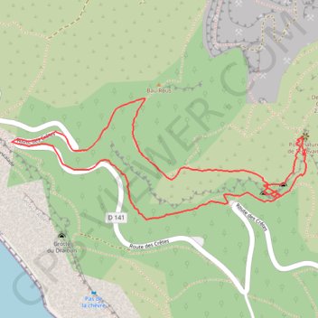 Trace GPS La Ciotat - Falaises - Grottes - Arche, itinéraire, parcours