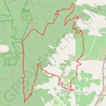 Trace GPS Tour du Barry par le pas de la Bernarde, itinéraire, parcours