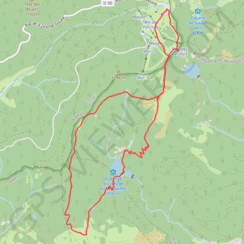 Trace GPS Vosges en Raquettes : les lacs du Neuweiher, itinéraire, parcours