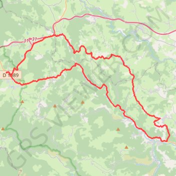 Trace GPS De Noirétable à Saint-Sixte, itinéraire, parcours