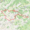Trace GPS Thurins - Crêt de la Poipe - Saint Martin - Crêt des Fayes - Duerne - Montronant - Col des brosses - Barrage Thurins, itinéraire, parcours
