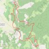 Trace GPS Bruniquel-Puycelsi-Bruniquel à VTT, itinéraire, parcours