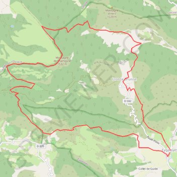 Trace GPS Baronnies - Montagne Chamouse par Eygalayes, itinéraire, parcours