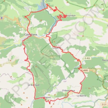 Trace GPS Belvédères du Verdon - Alpes de Haute-Provence, itinéraire, parcours