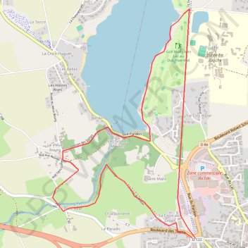 Trace GPS Circuit des Hortensias - Ploërmel, itinéraire, parcours