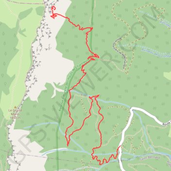 Trace GPS Le Grand Manti Nord (Chartreuse), itinéraire, parcours