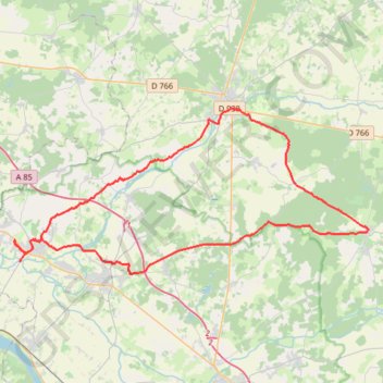 Trace GPS Baugeois Chandelais, itinéraire, parcours