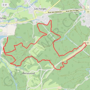 Trace GPS Chemins du Cœur des Vosges - Circuit de Xatimont, itinéraire, parcours
