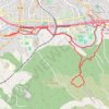 Trace GPS Footing : Grotte Saint Benoît de Labre, Croix du Montaiguet, itinéraire, parcours