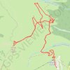 Trace GPS De Bederet Col de Riou en mars, itinéraire, parcours