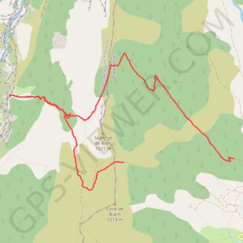 Trace GPS TRIGANCE BELVEDERE D'ENCASTEL COL DE BREIS, itinéraire, parcours