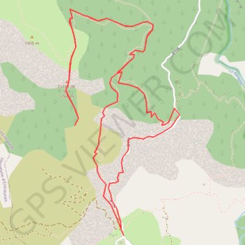 Trace GPS Collet de Sen (Châteauneuf d'Entraunes), itinéraire, parcours