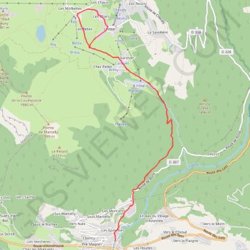 Trace GPS La Montée du Praz de Lys par les Pavés, itinéraire, parcours