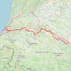 Trace GPS Lescar (64230), Pyrénées-Atlantiques, Nouvelle-Aquitaine, France - Biarritz (64200), Pyrénées-Atlantiques, Nouvelle-Aquitaine, France, itinéraire, parcours