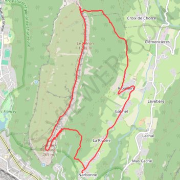 Trace GPS Aretes du Néron (Chartreuse), itinéraire, parcours