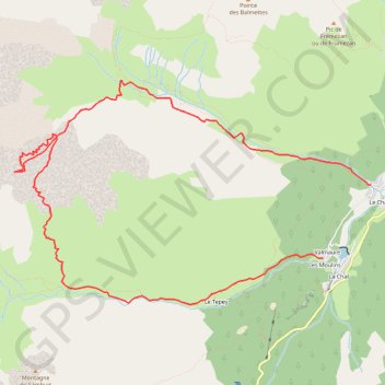 Trace GPS Roc de Montet, itinéraire, parcours