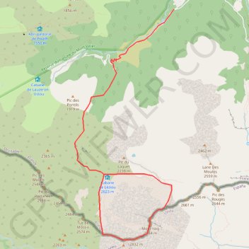 Trace GPS Monts Rouch par le Léziou, itinéraire, parcours