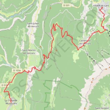 Trace GPS Villard La Chapelle > Steph, itinéraire, parcours