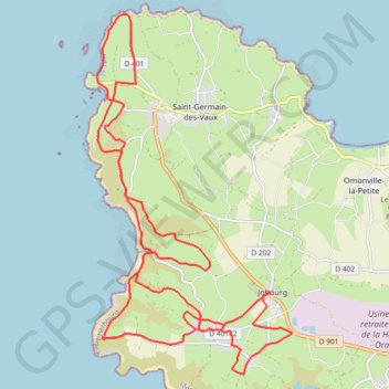 Trace GPS Le Tour des Echoués - Jobourg, itinéraire, parcours