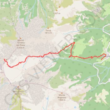 Trace GPS Monte Civrari - Punta Imperatoria, itinéraire, parcours