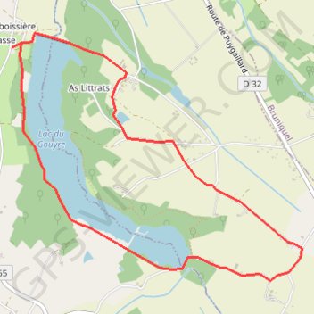 Trace GPS Rando lac du gouyre, itinéraire, parcours