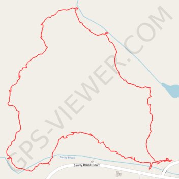 Trace GPS Hiking Trail in Colebrook, CT, itinéraire, parcours
