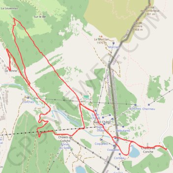 Trace GPS Balade à Châtel (74), itinéraire, parcours