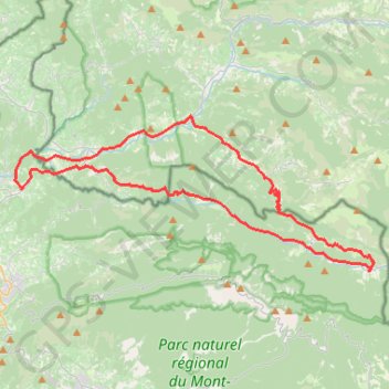 Trace GPS Découverte de la vallée du Toulourenc - Saint-Léger-du-Ventoux, itinéraire, parcours