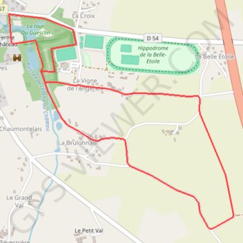 Trace GPS Circuit de la Brûlonnais - Grand-Fougeray, itinéraire, parcours