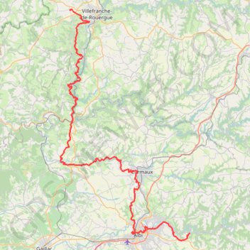 Trace GPS Savignac - Marsal, itinéraire, parcours