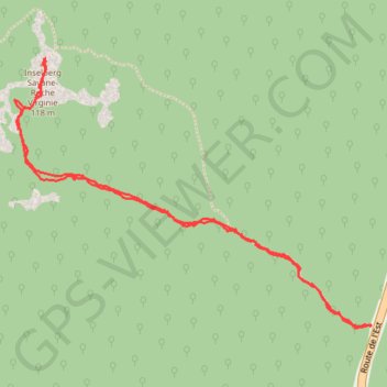 Trace GPS Savane roche Virginie, itinéraire, parcours