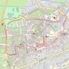 Trace GPS Promenade « à livres ouverts » à Aire-sur-la Lys, itinéraire, parcours