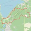 Trace GPS Boucle VTT Sanguinet - Biscarrosse, itinéraire, parcours
