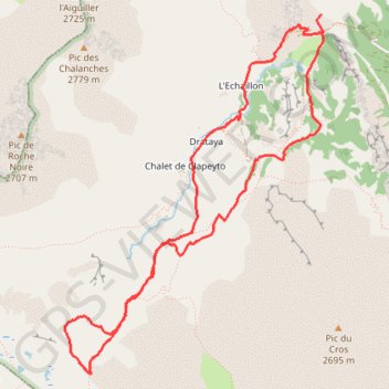 Trace GPS Randonnée du Clapet dans le Queyras, itinéraire, parcours