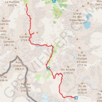 Trace GPS Traversée des Pyrénées - Étape 15, itinéraire, parcours