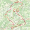 Trace GPS Les Châteaux - Doubs, itinéraire, parcours