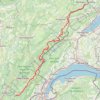 Trace GPS La GTJ intégrale à ski (Grande Traversée du Jura), itinéraire, parcours